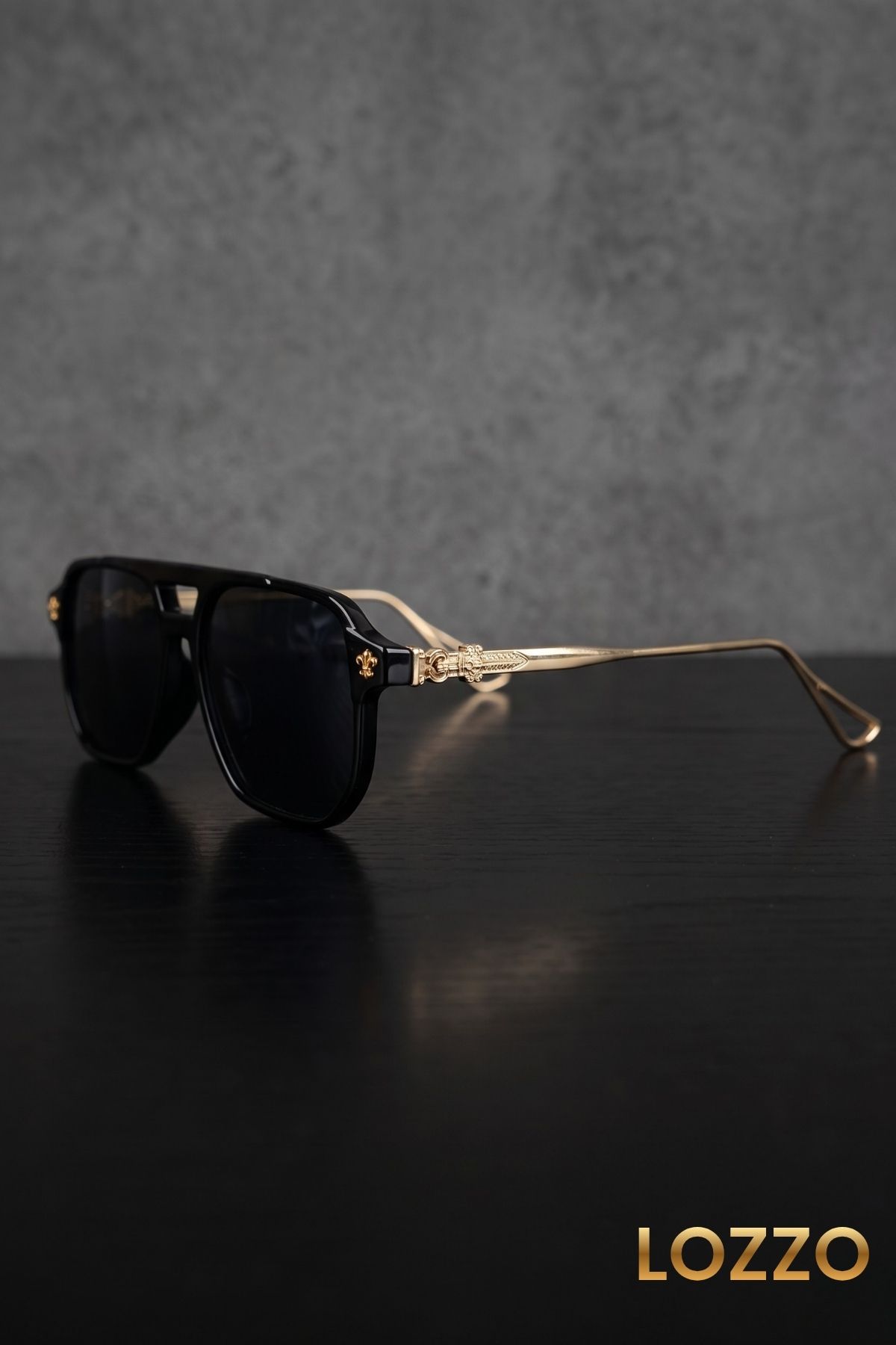 Kadın UV400 Siyah-Gold Pilot Retro Güneş Gözlüğü WP25-19 C2 Metal Gold Sap Kadın UV400 Siyah-Gold Pilot Retro Güneş Gözlüğü WP25-19 C2 Metal Gold Sap