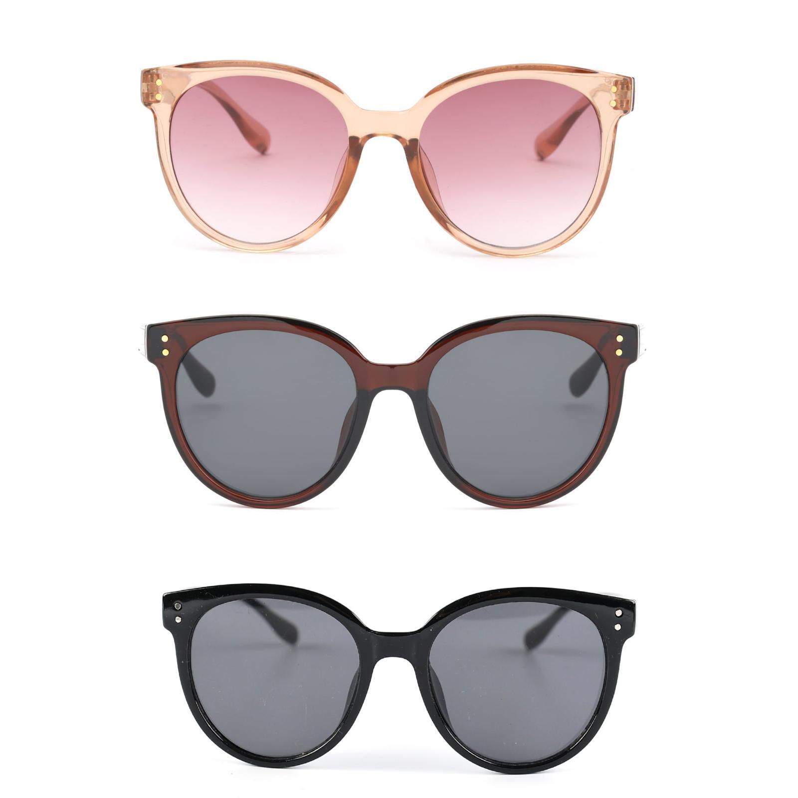 3lü Avantaj Seti Kadın UV400 Koruma Oval Güneş Gözlüğü 23008