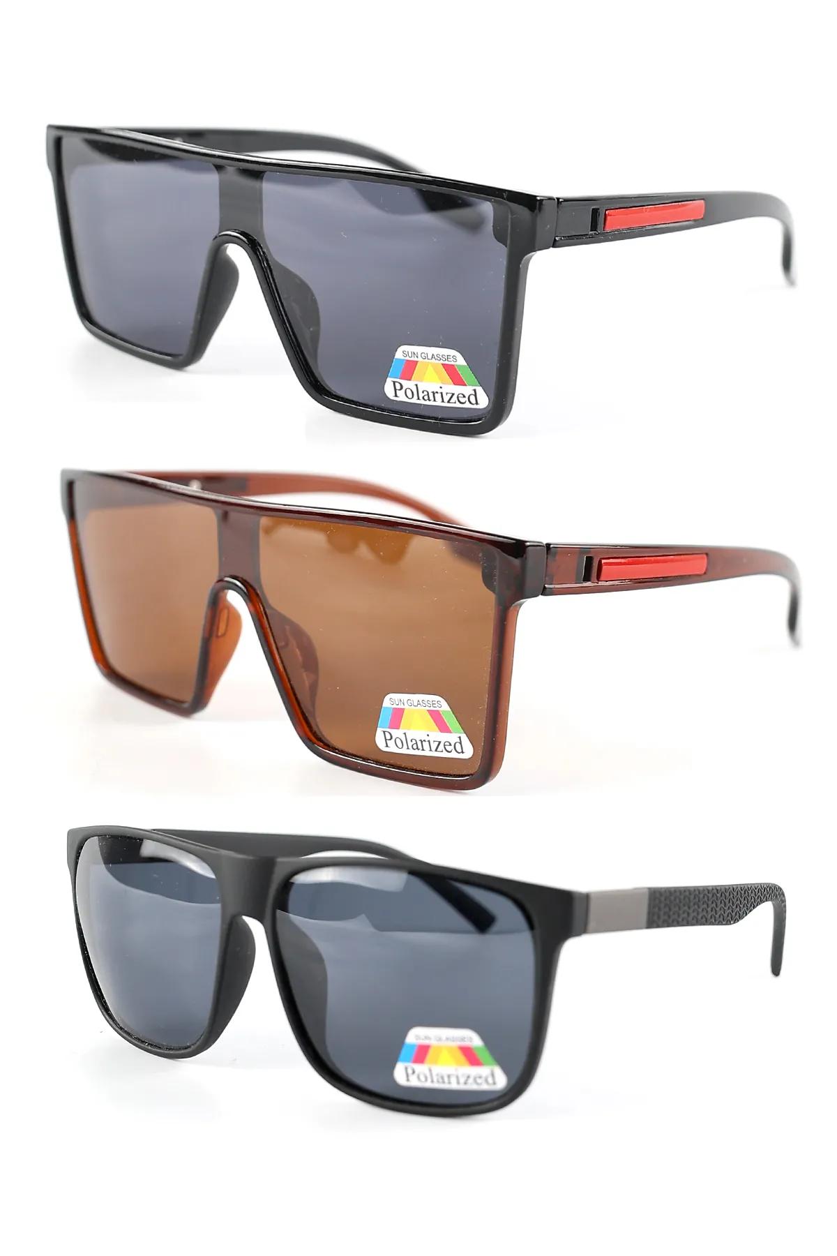 3lü Avantaj Seti Yekpare Erkek Polarize Güneş Gözlüğü 23060-61