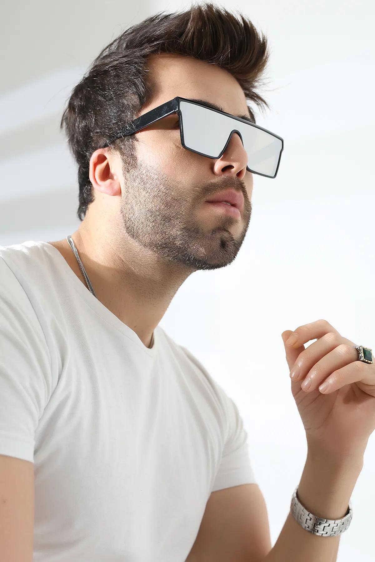 Erkek Aynalı Yekpare Cam UV400 Güneş Gözlüğü 23020 C2 YK