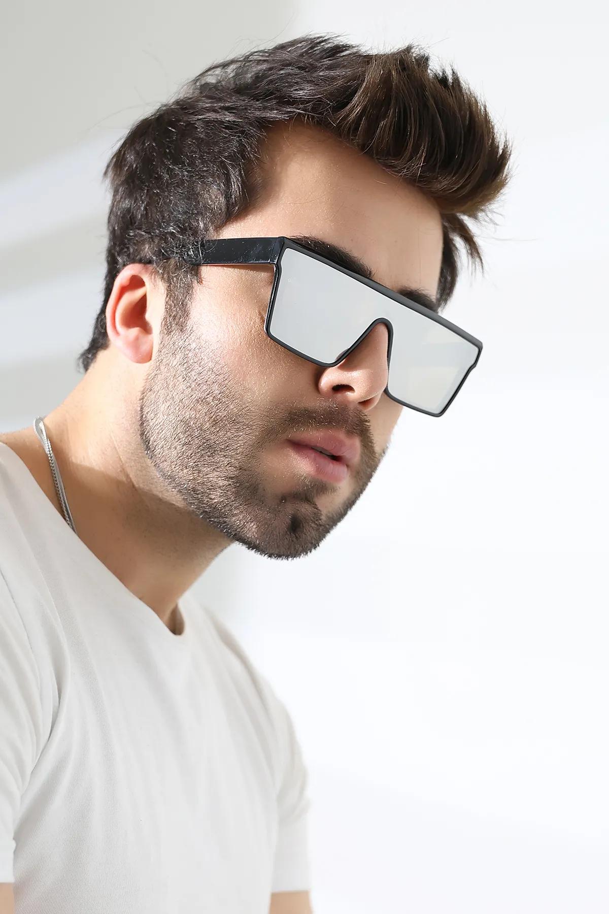 Erkek Aynalı Yekpare Cam UV400 Güneş Gözlüğü 23020 C2 YK