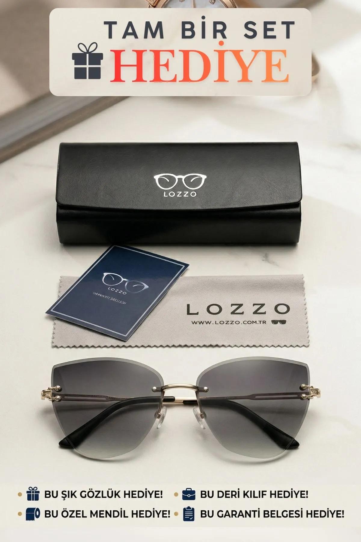 Kadın Kahverengi Degrade Kelebek UV400 Güneş Gözlüğü 23058 C3 Deg