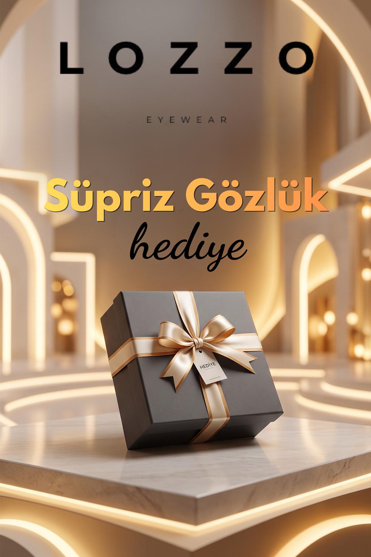Kadın UV400 Kare Leopar Çerçeve Güneş Gözlüğü 23029 C8 Degrade Cam