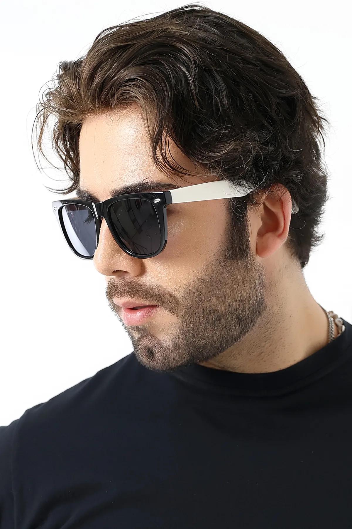 Unisex Wayfare Siyah-Beyaz Polarize Güneş Gözlüğü 23045-3 c0220 p